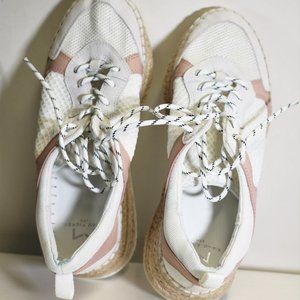 Marc Fisher White Espadrille Sneakers Size 6